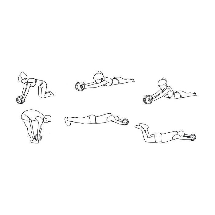 AbTrainer, kolešček za vadbo z obloženimi ročaji - Image 8