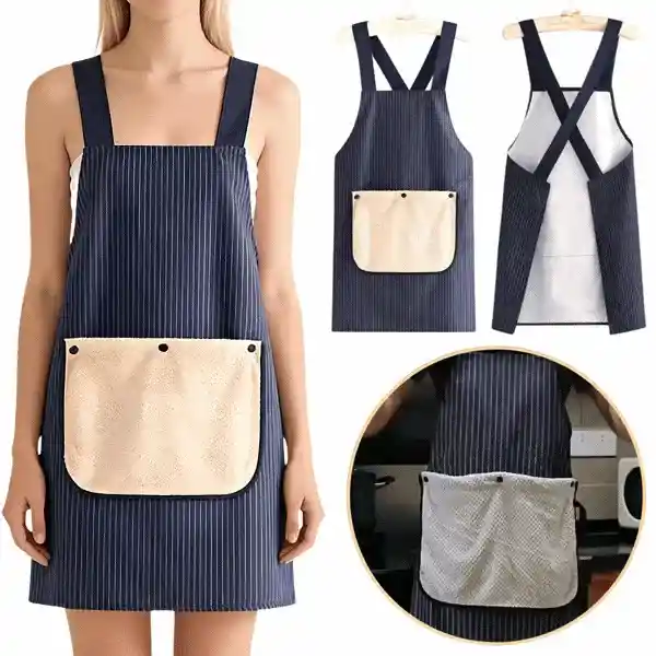 Vodoodporni kuhinjski predpasnik z brisačo, Apron - Image 1