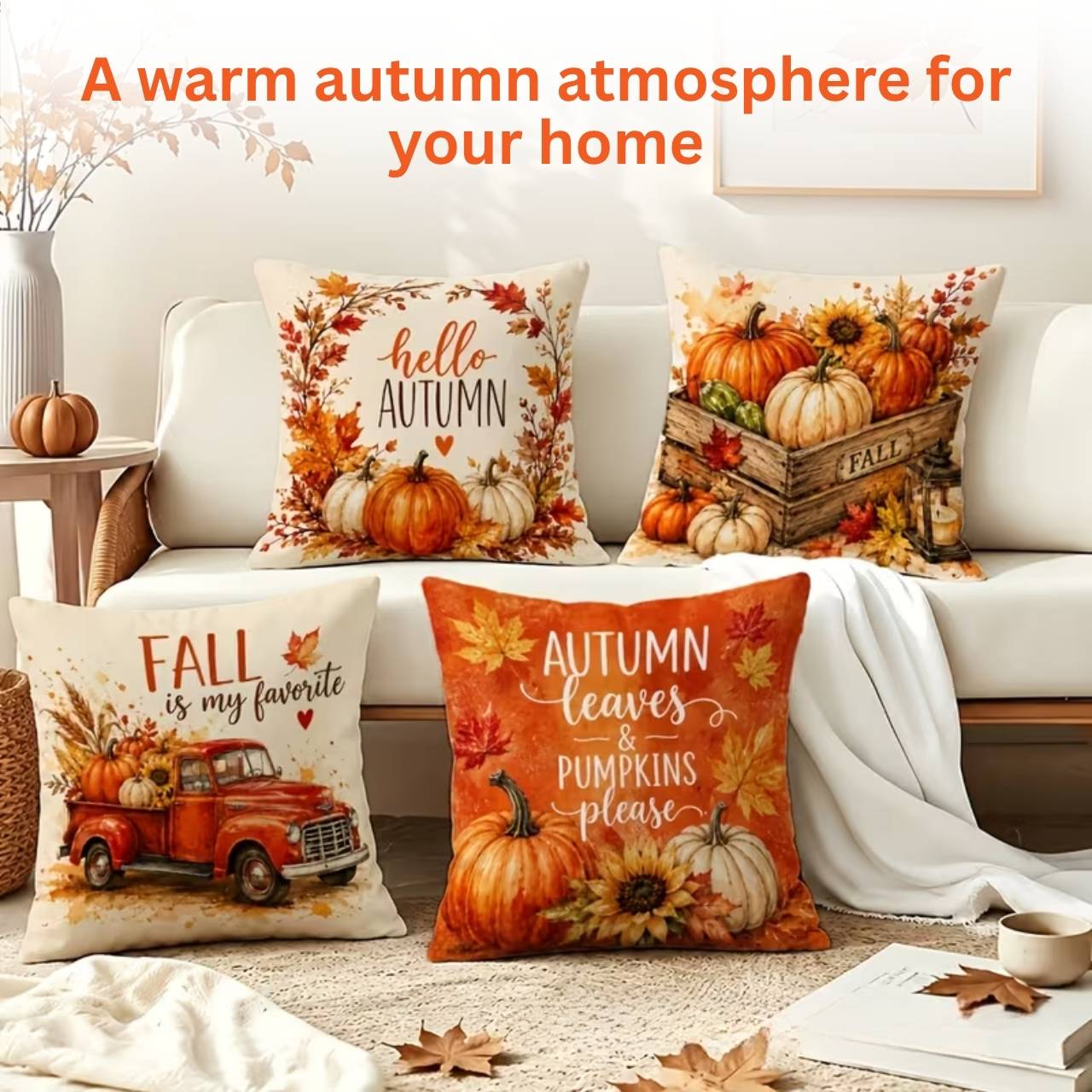 Prevleka za blazino z jesenskim motivom, AutumnPillows - Image 5