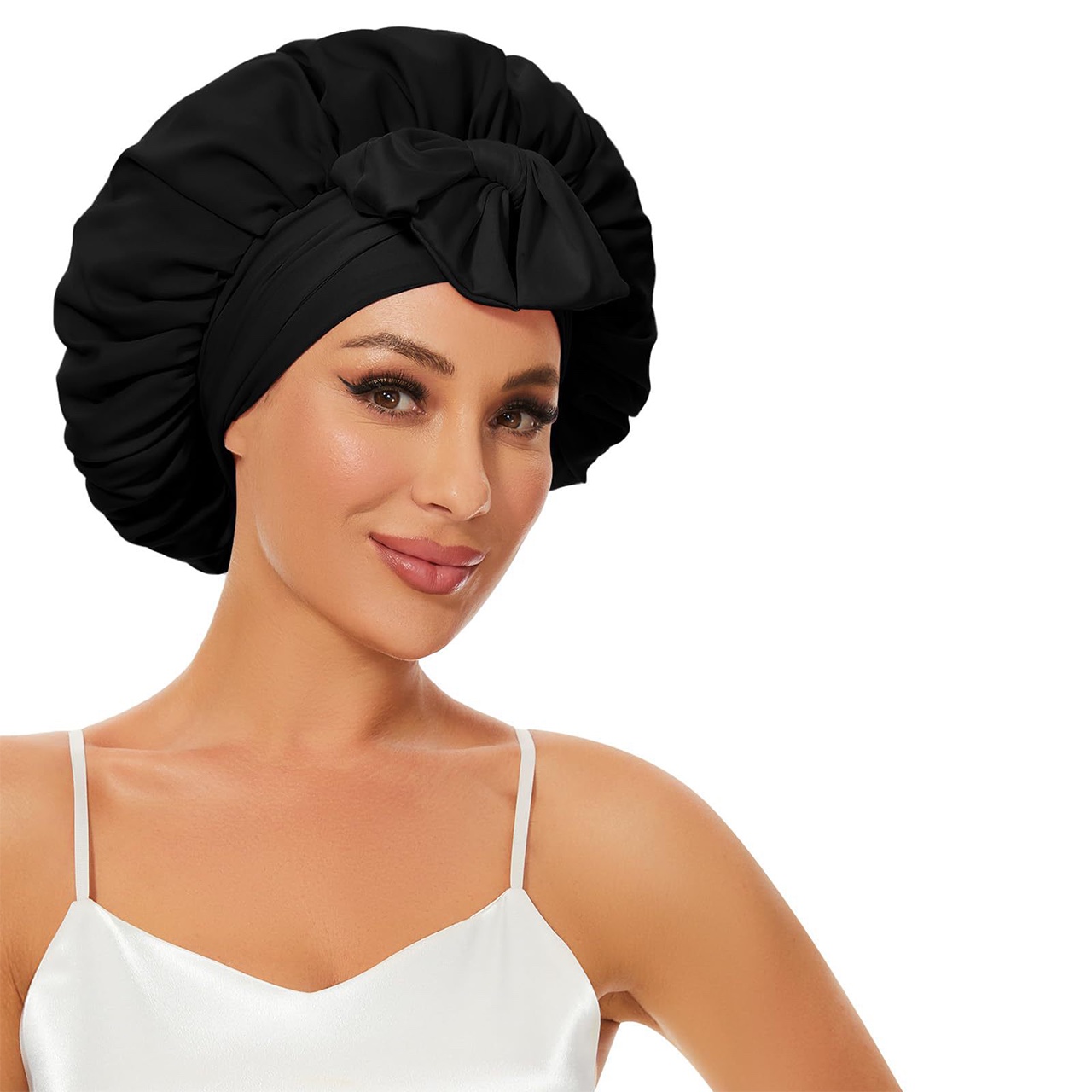 Bonnet, satenasta spalna kapa za lase - Image 1