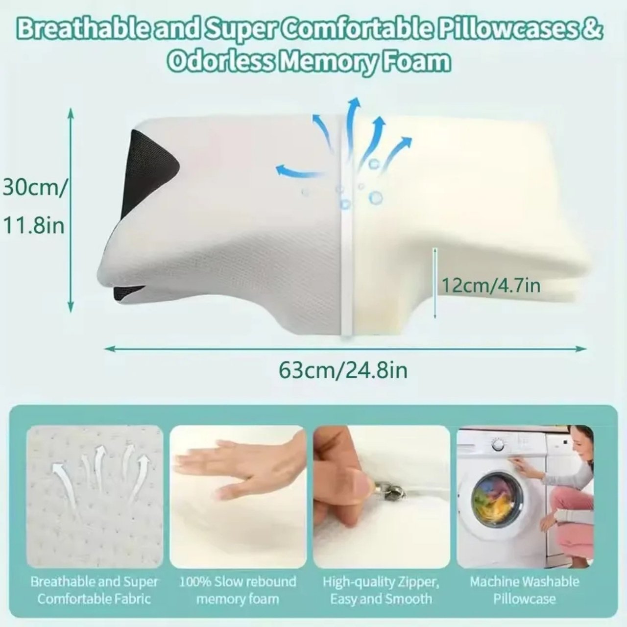 ButterflyPillow, ergonomski vzglavnik iz spominske pene - Image 1