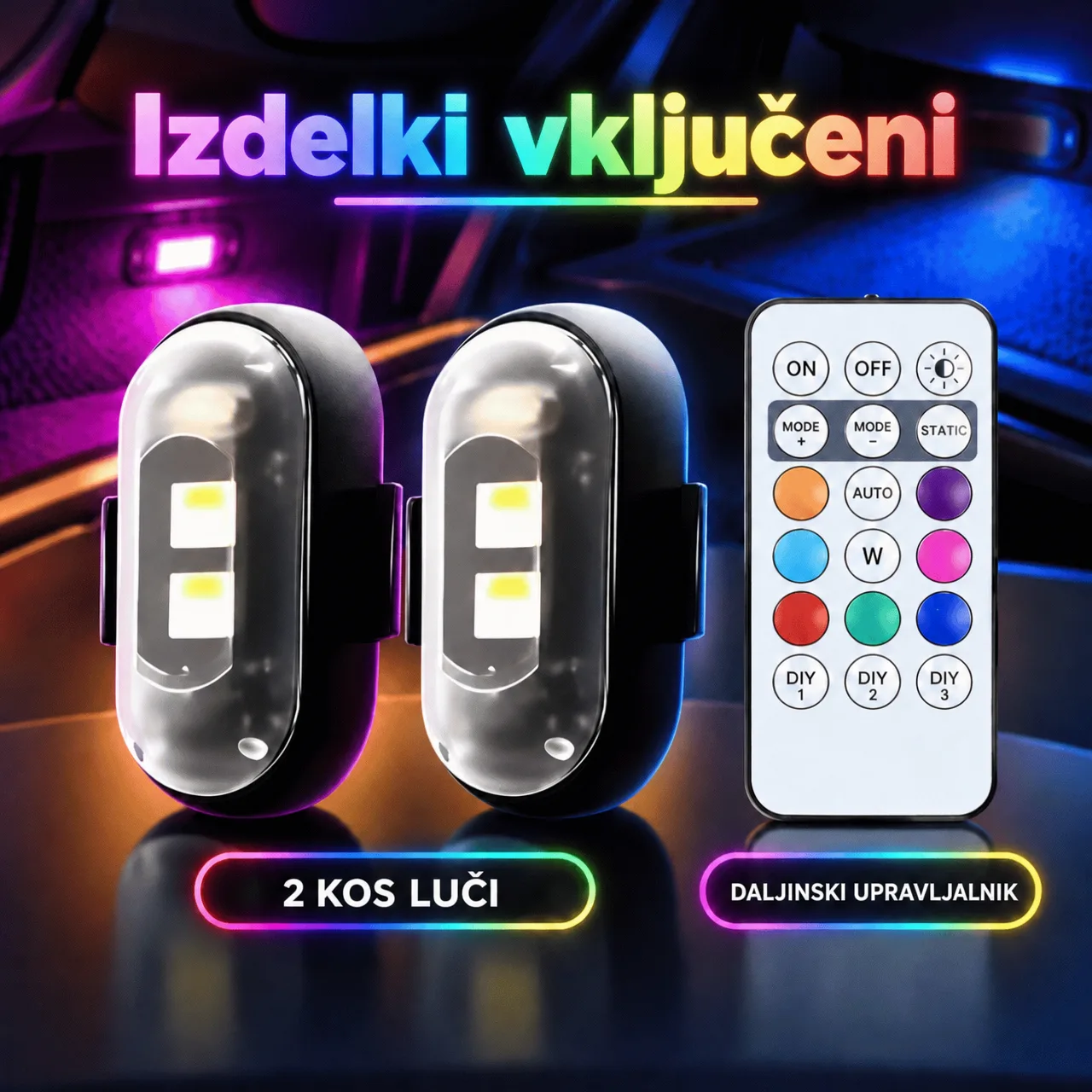 Ambientalna LED osvetlitev za avtomobil, CarAmbient - Image 2