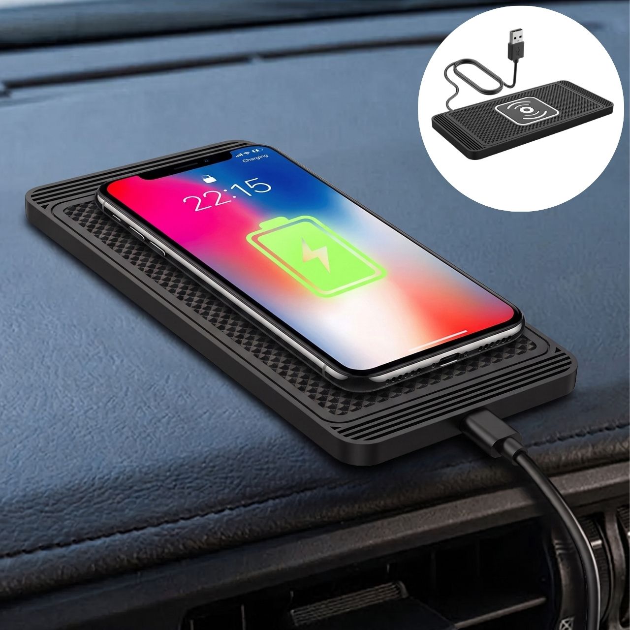 Brezžična polnilna podloga za telefon, CarPad - Image 4