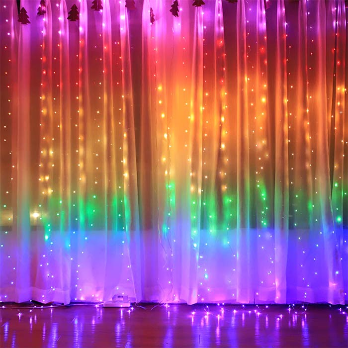 ColorfulCurtain, svetlobna zavesa s 300 barvnimi LED lučkami - Image 3