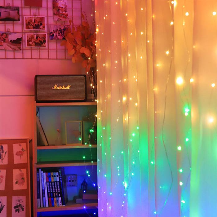 ColorfulCurtain, svetlobna zavesa s 300 barvnimi LED lučkami - Image 5