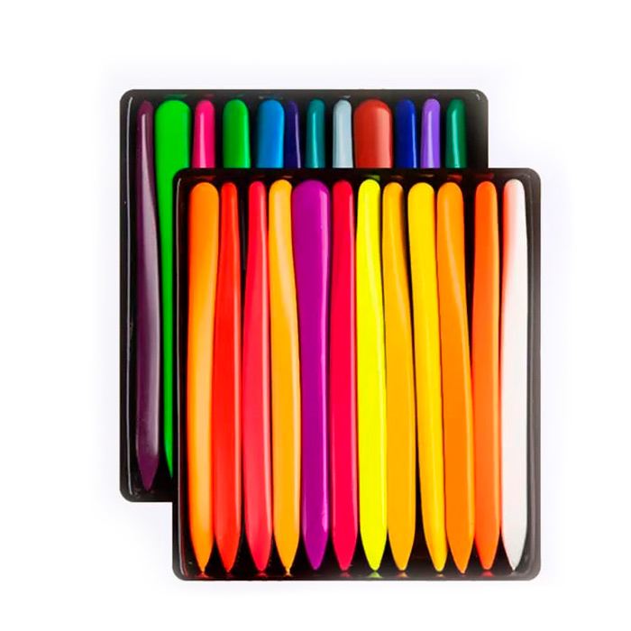 Crayons, kompaktne voščenke (24 kosov) - Image 1