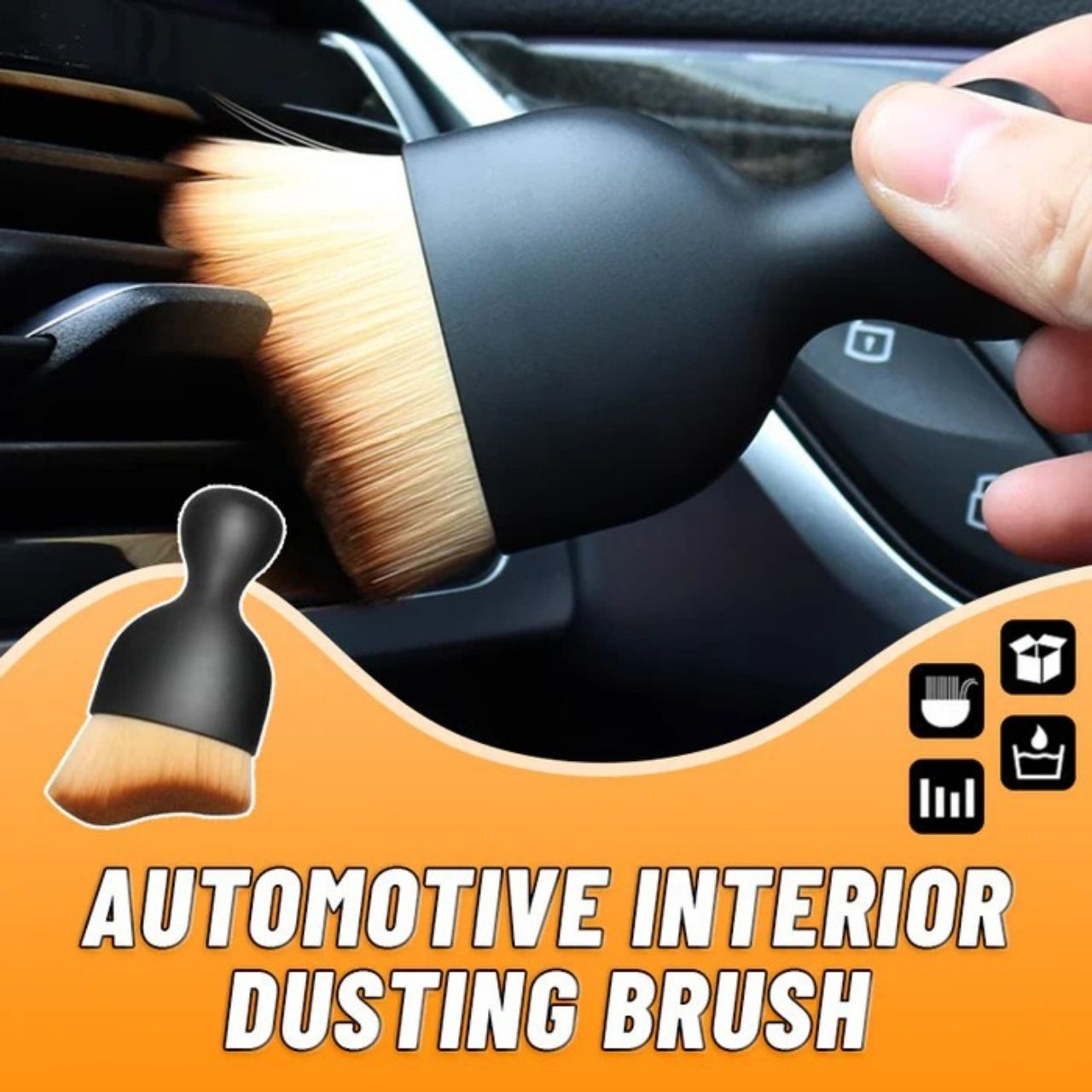 Dustco, krtača za čiščenje notranjosti avtomobila - Image 1