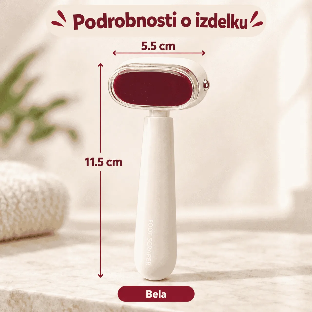 Dvostransko strgalo za stopala, ExfolPile - Image 3