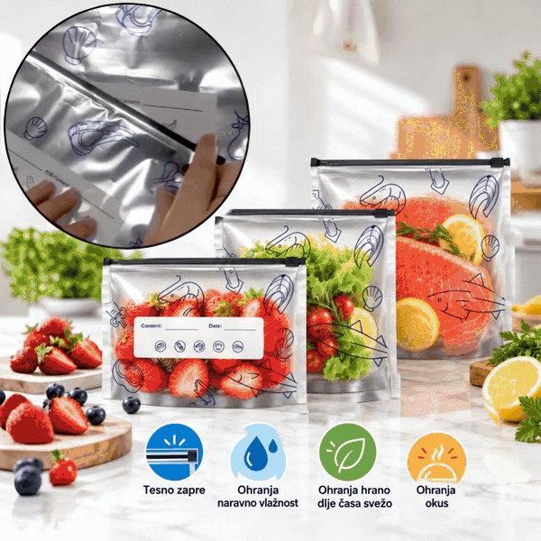 Vrečke za shranjevanje živil (15+15 GRATIS), FreshBags