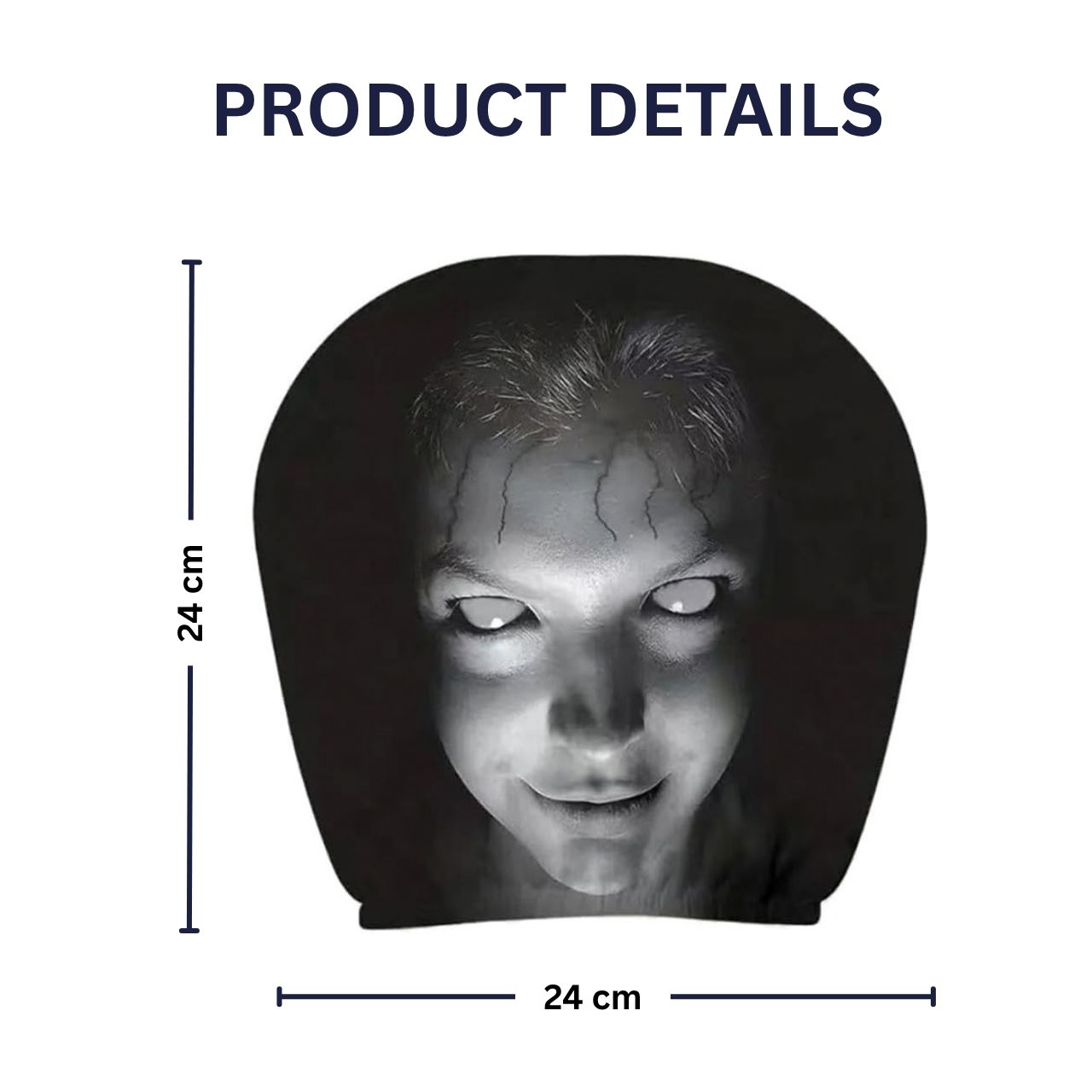 Strašljiva prevleka za avto vzglavnik (1+1 GRATIS), GhostFace - Image 4