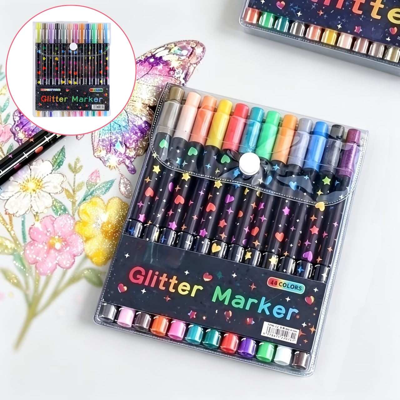 Flomastri z bleščicami, GlitterMarkers - Image 8