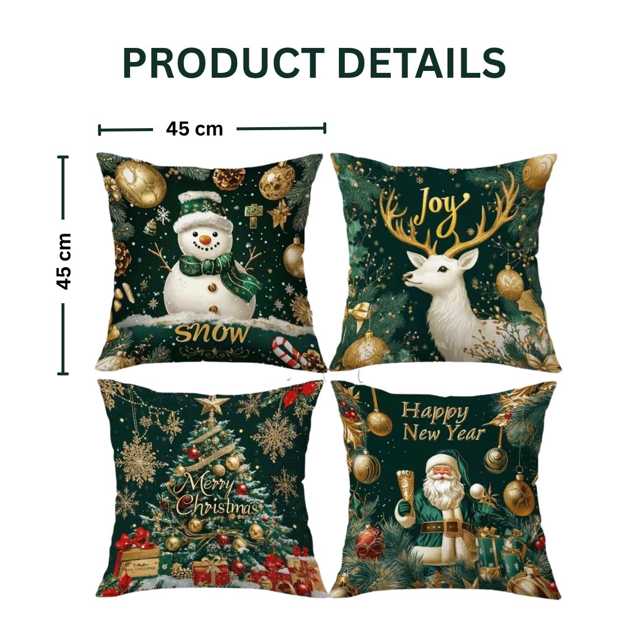 Božične prevleke za blazine (4 kosi), GreenXmass - Image 4
