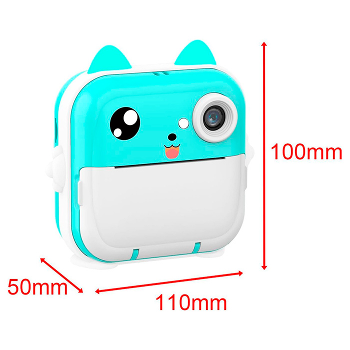 JumboPrintBundle – fotoaparat s tiskalnikom + 7 rol papirja in kartica Micro SD - Image 2