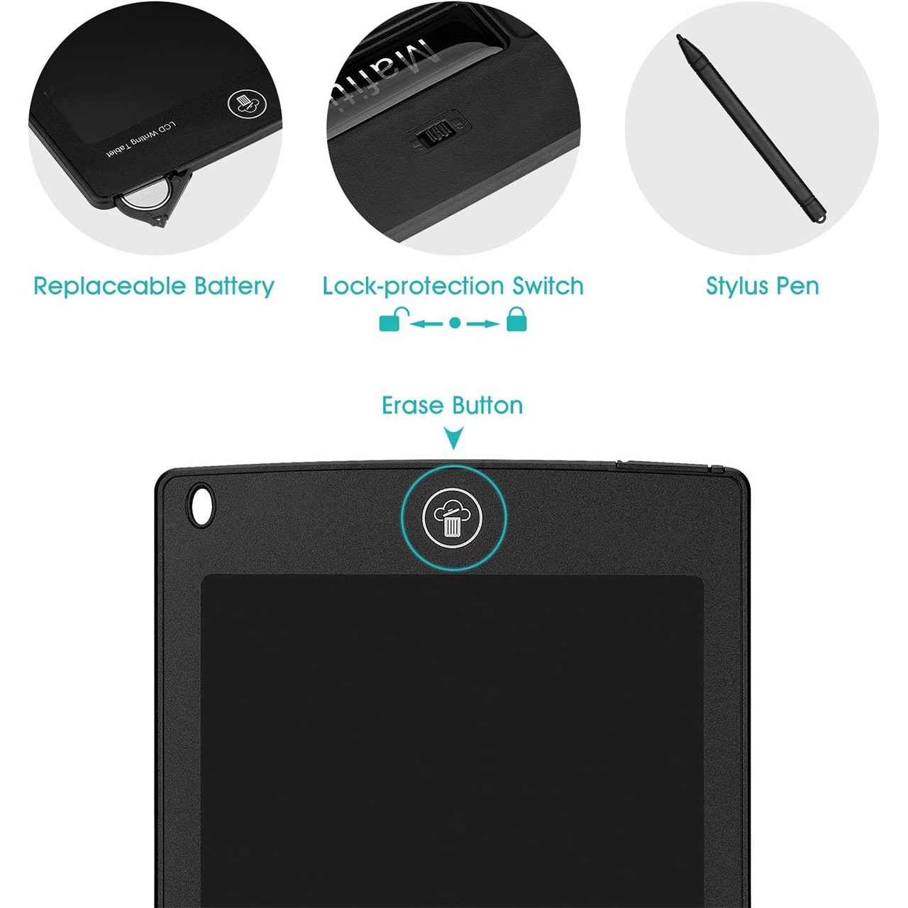 KidsBundle – LED tablica s pisalom + 4 delovni zvezki s čarobnim svinčnikom - Image 1