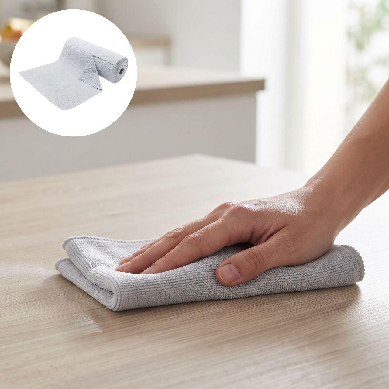 Čistilne krpe v roli iz mikrovlaken (30 kos.), KitchRoll - Image 5