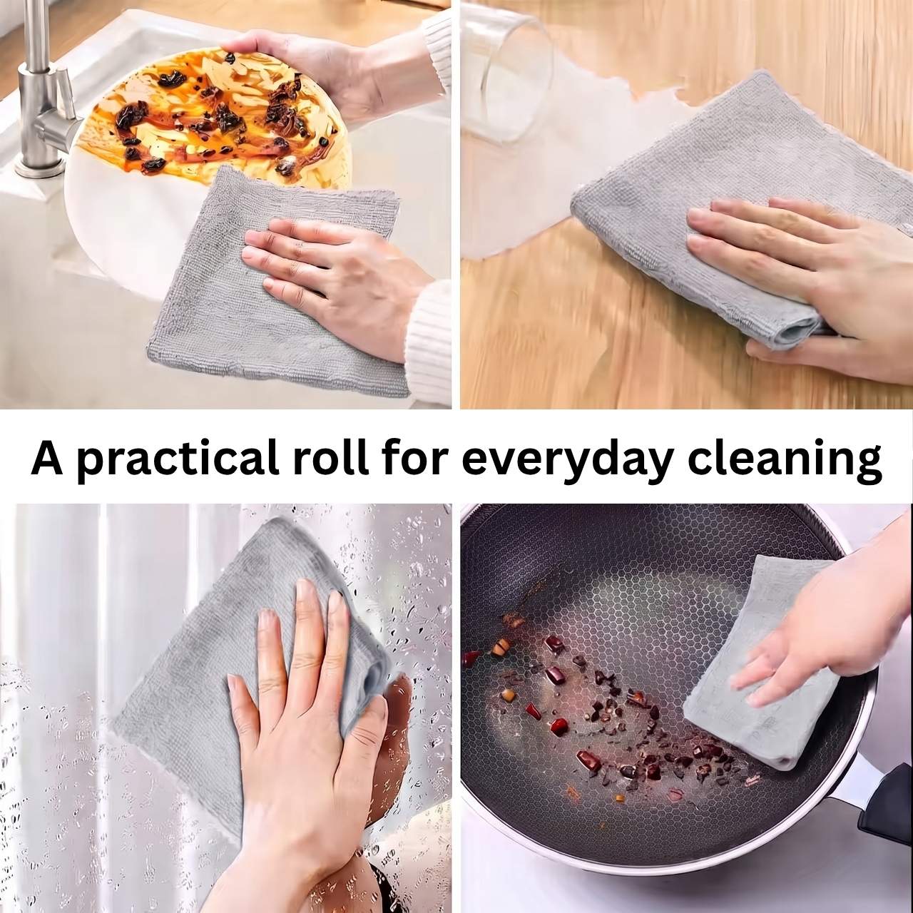 Čistilne krpe v roli iz mikrovlaken (30 kos.), KitchRoll - Image 9