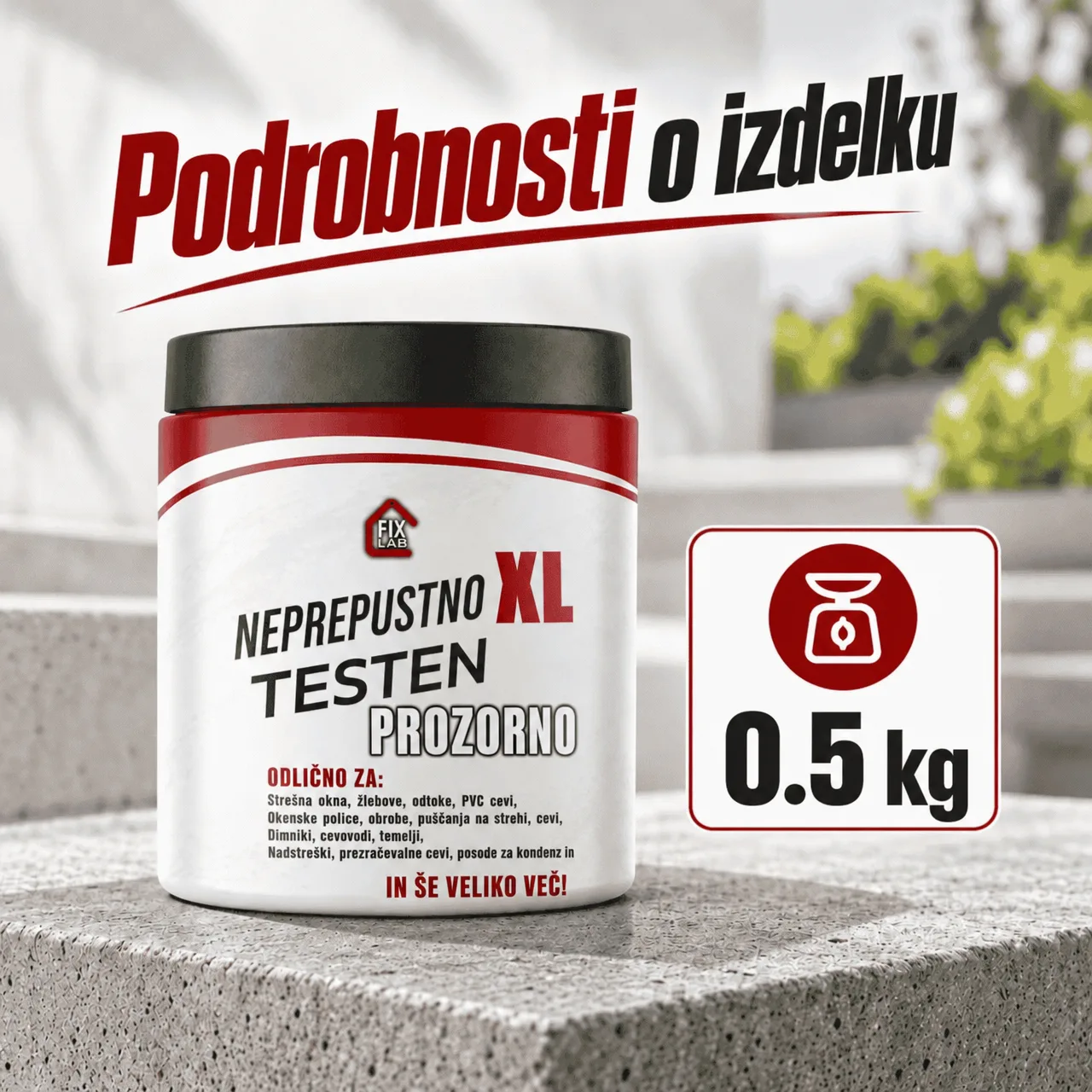 Prozoren premaz za tesnjenje razpok, LeakProof - Image 3