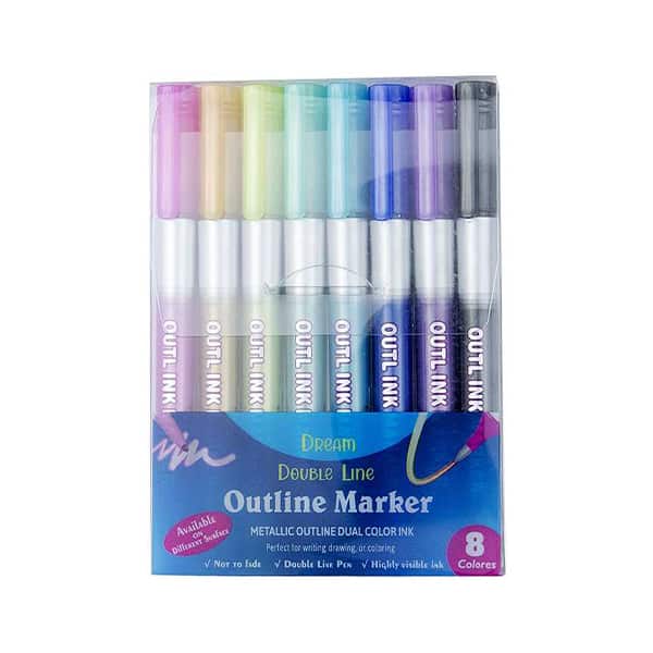 MagicMarkers, 8-delni set markerjev, ki ustvarijo magičen obris - Image 1