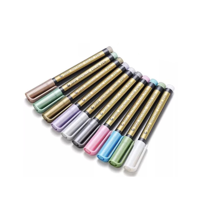 MetallicColorPen, 10-delni set markerjev za ustvarjanje - Image 1