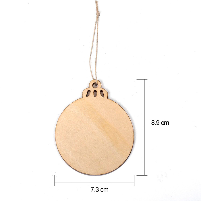 Ornaments, leseni božični okraski, ki jih ustvarite sami  (30 kosov) - Image 2