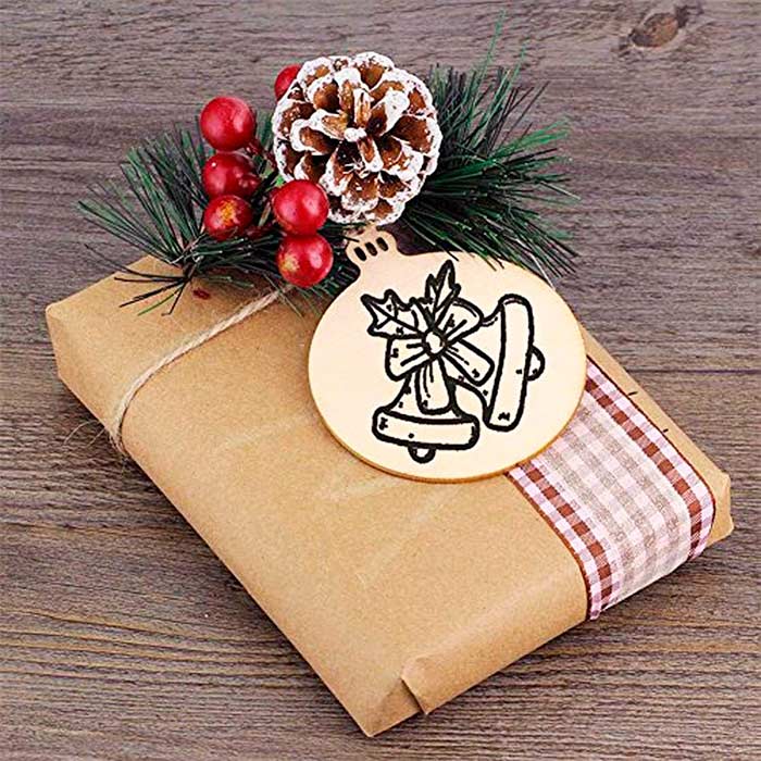 Ornaments, leseni božični okraski, ki jih ustvarite sami  (30 kosov) - Image 5