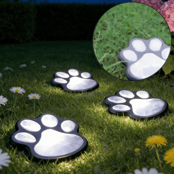 Solarne LED lučke v obliki tačk, Paws - Image 1