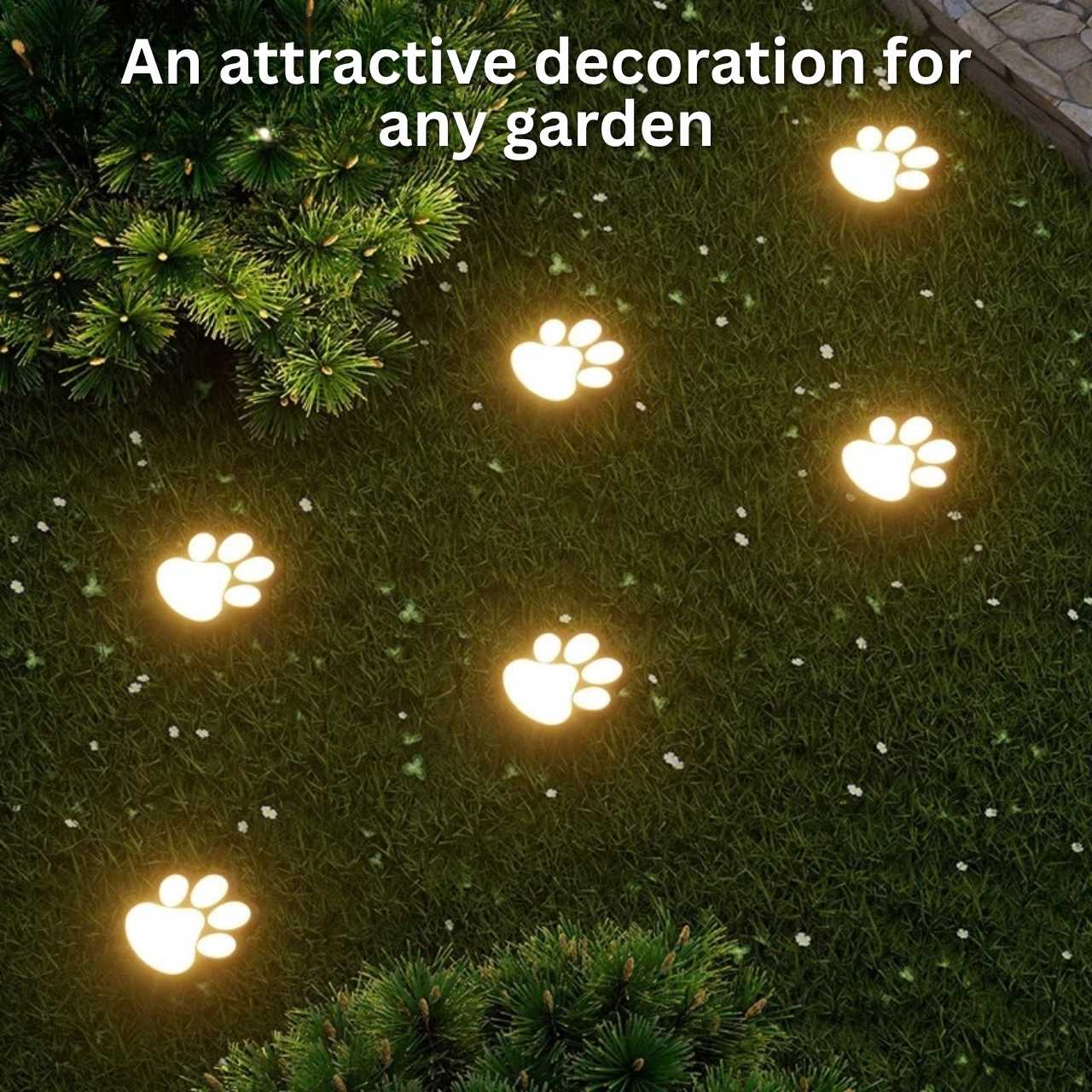 Solarne LED lučke v obliki tačk, Paws - Image 6