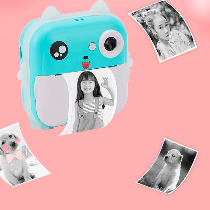 PrintBundle – fotoaparat s tiskalnikom + 2 roli papirja in kartica Micro SD - Image 4