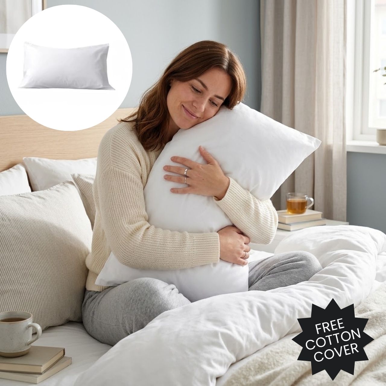 Ergonomski vzglavnik + gratis bombažna prevleka, SetComfy - Image 3