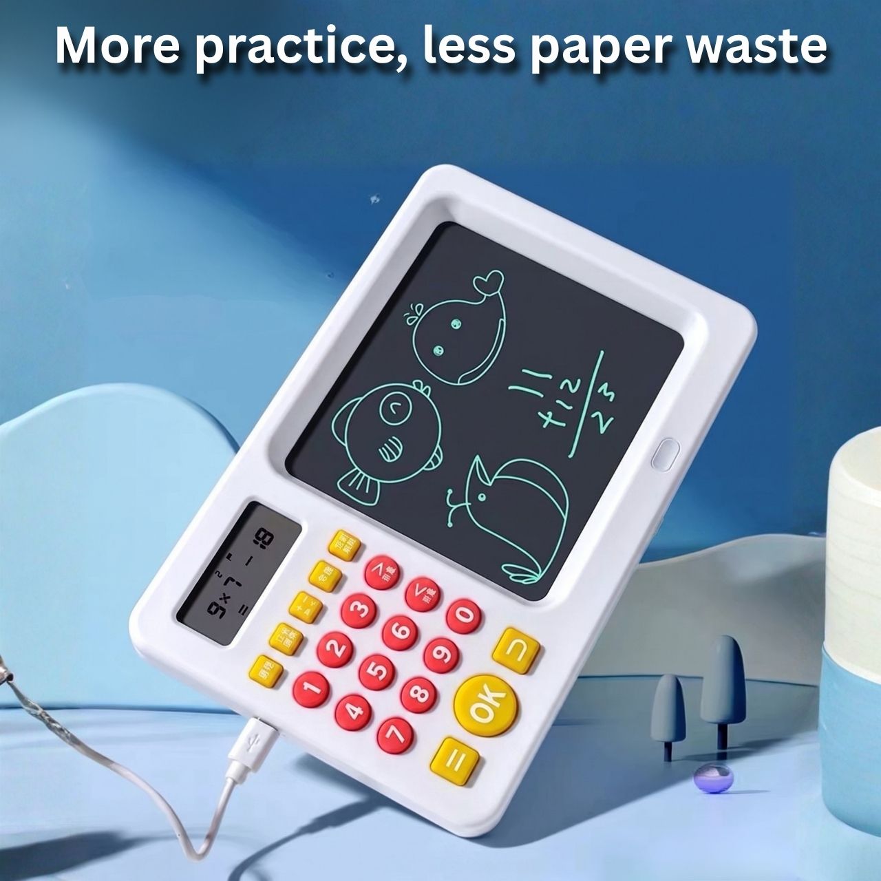 2v1 učna tablica s kalkulatorjem za otroke, TrainMath - Image 2