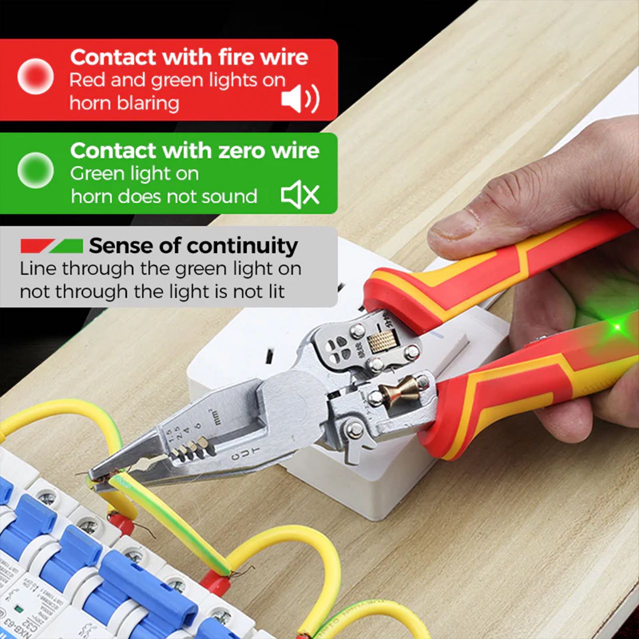 VoltagePliers, univerzalne klešče za električna dela z merilnikom napetosti - Image 3