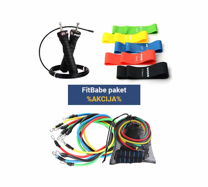 FitChick paket, fit do poletja s popolnim setom pripomočkov za vadbo doma